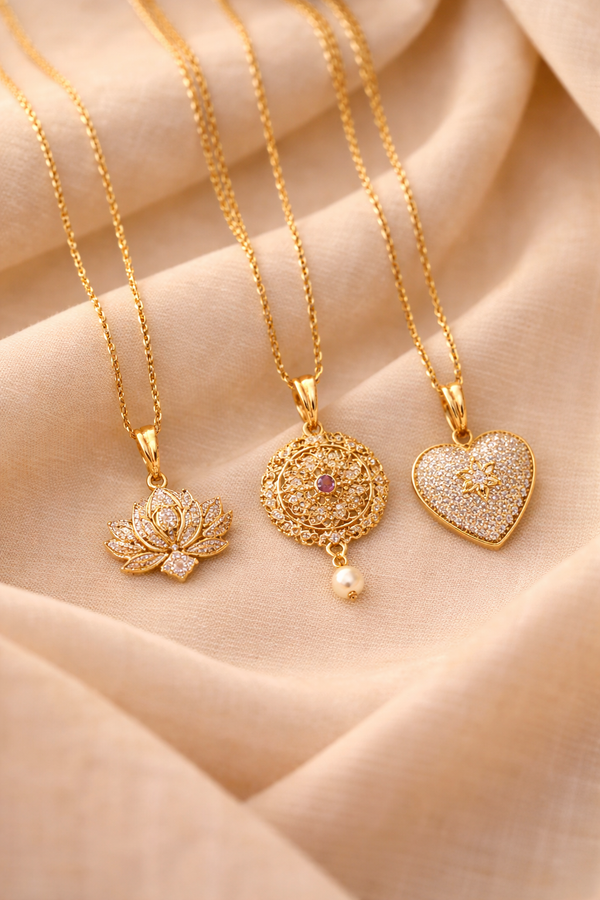 22K Gold Pendant Sets