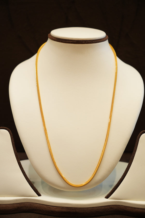 22K Gold Herringbone Chain