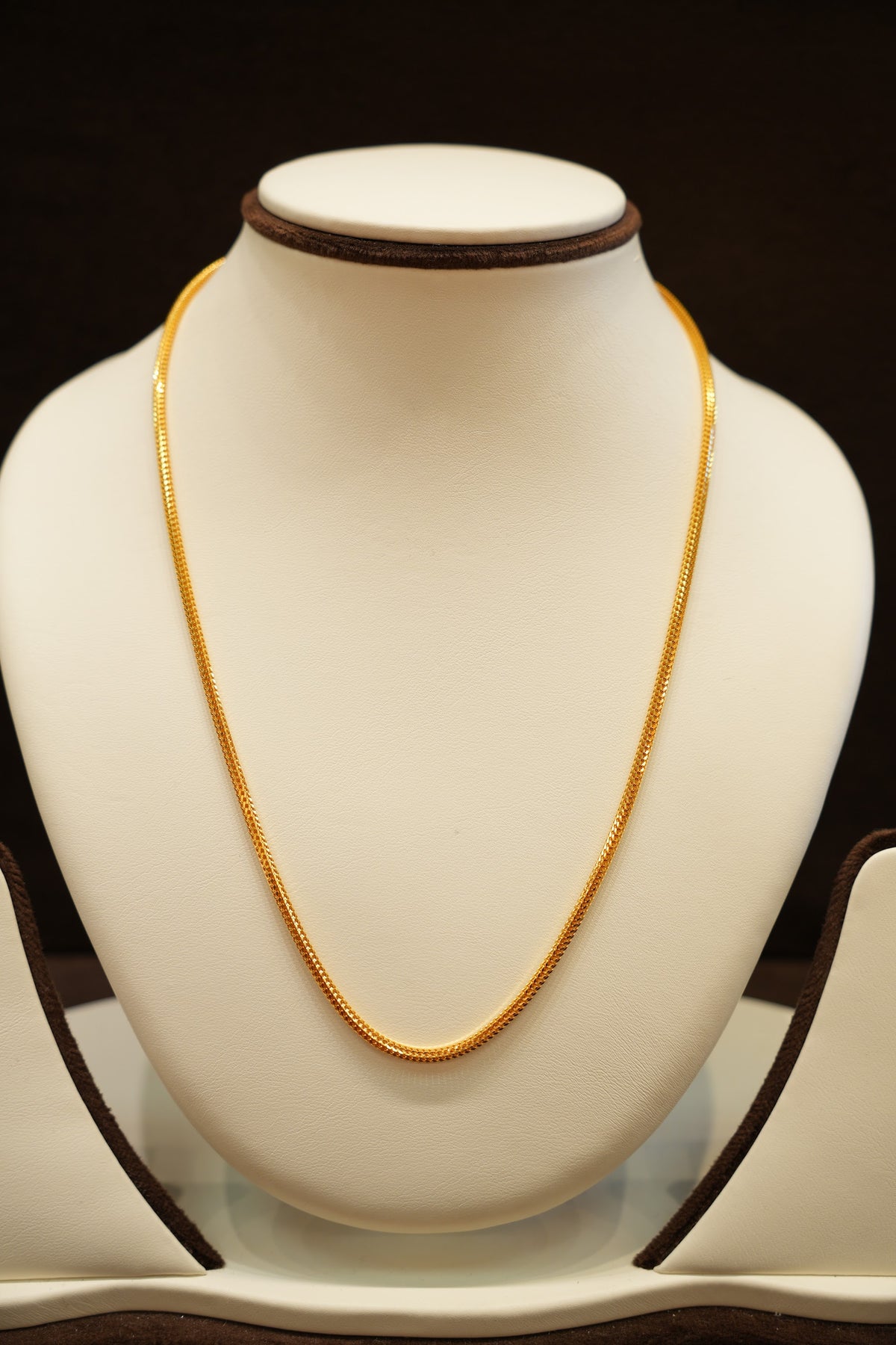 22K Gold Thin Foxtail Chain