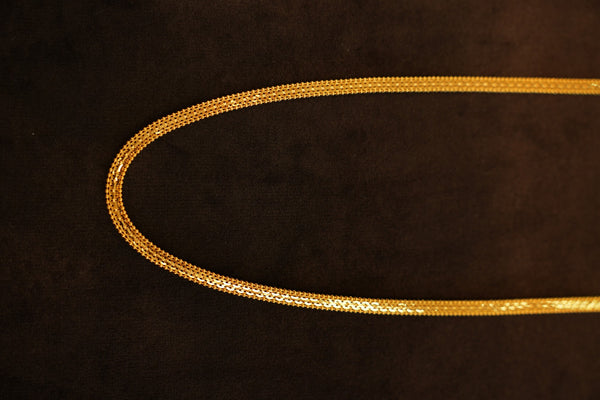22K Gold Multi-Row Box Link Chain