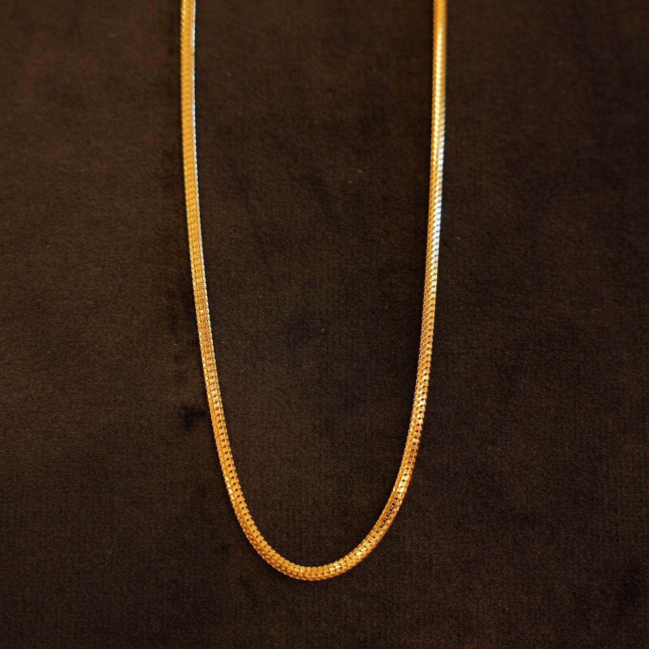 22K Gold Round Snake Chain