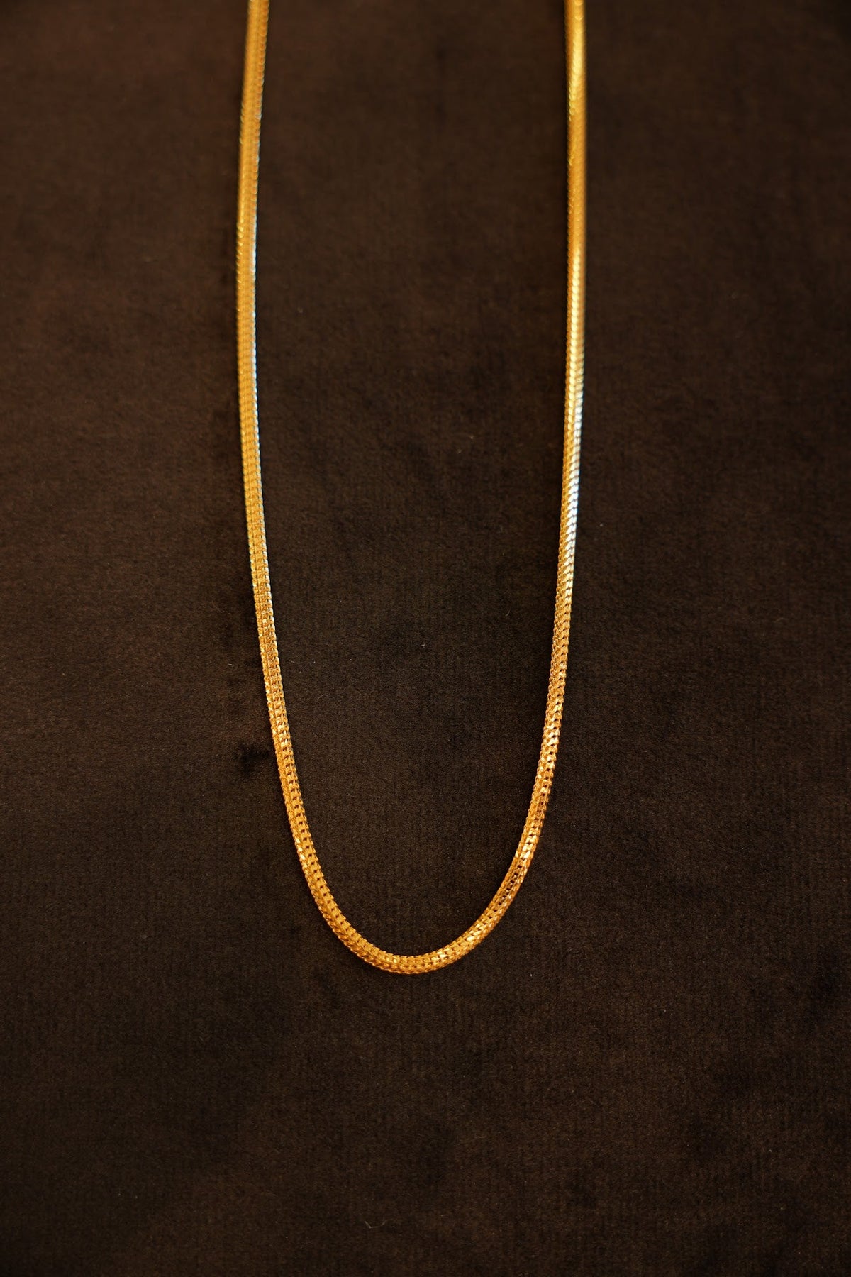 22K Gold Round Snake Chain
