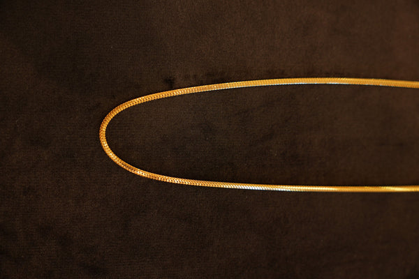 22K Gold Round Snake Chain