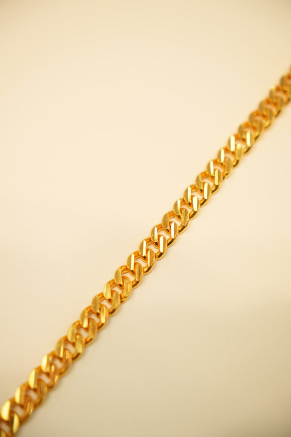 22K Gold Classic Curb Bracelet