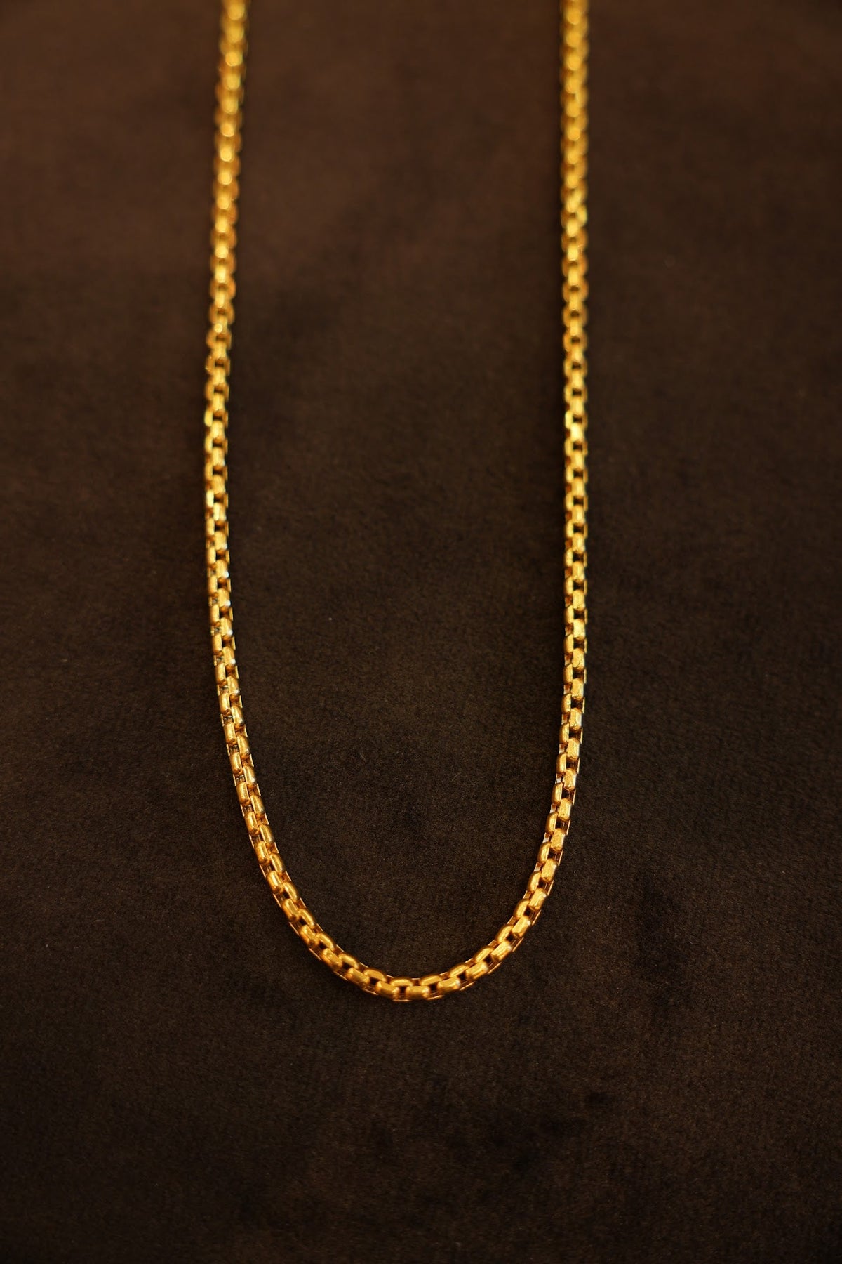 22K Gold Box Chain