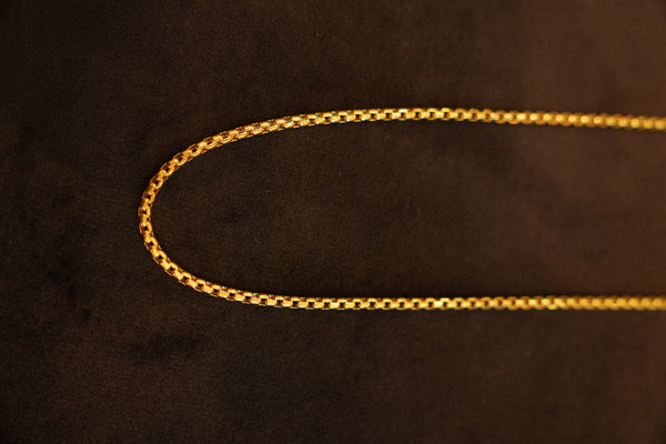 22K Gold Box Chain