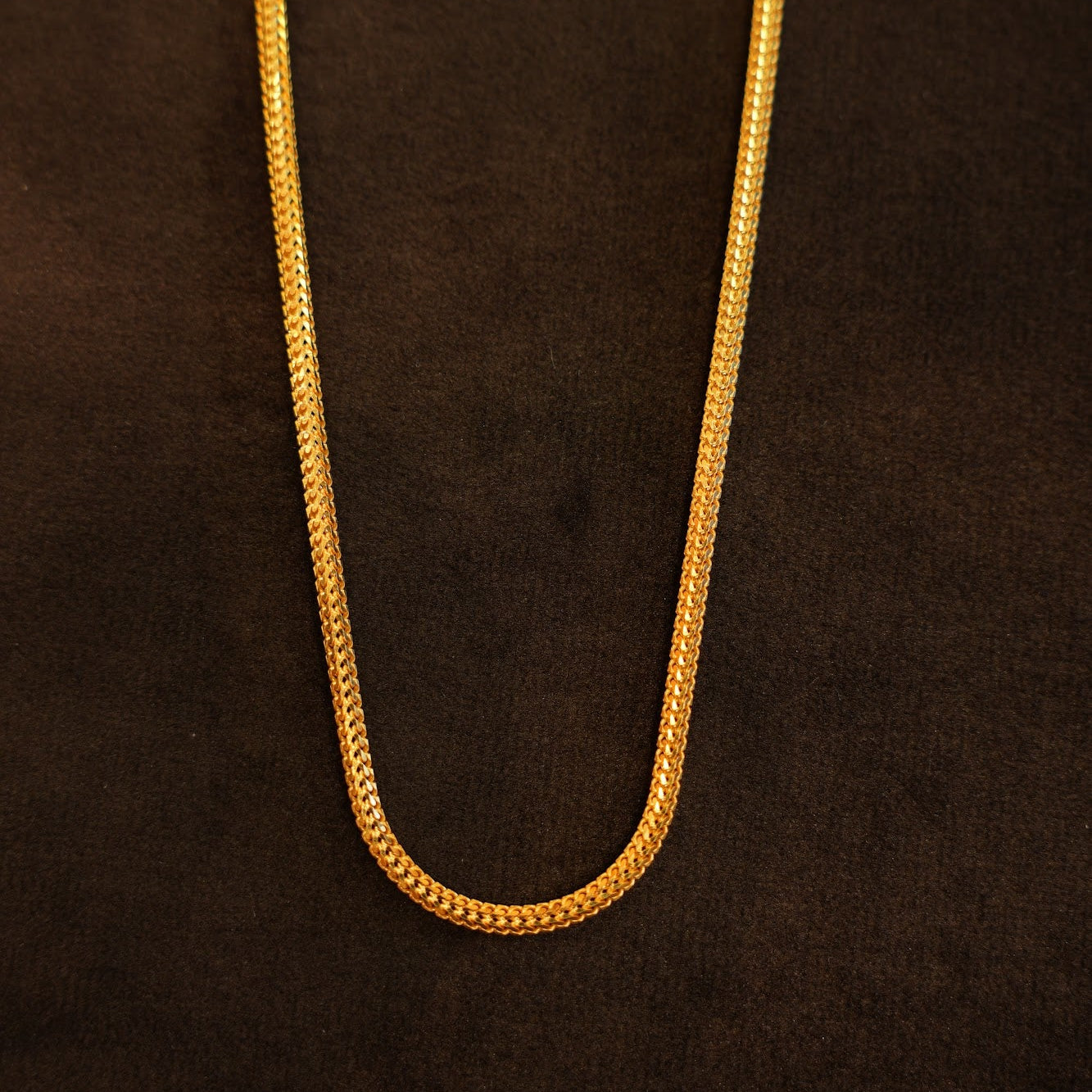 22K Gold Thin Foxtail Chain