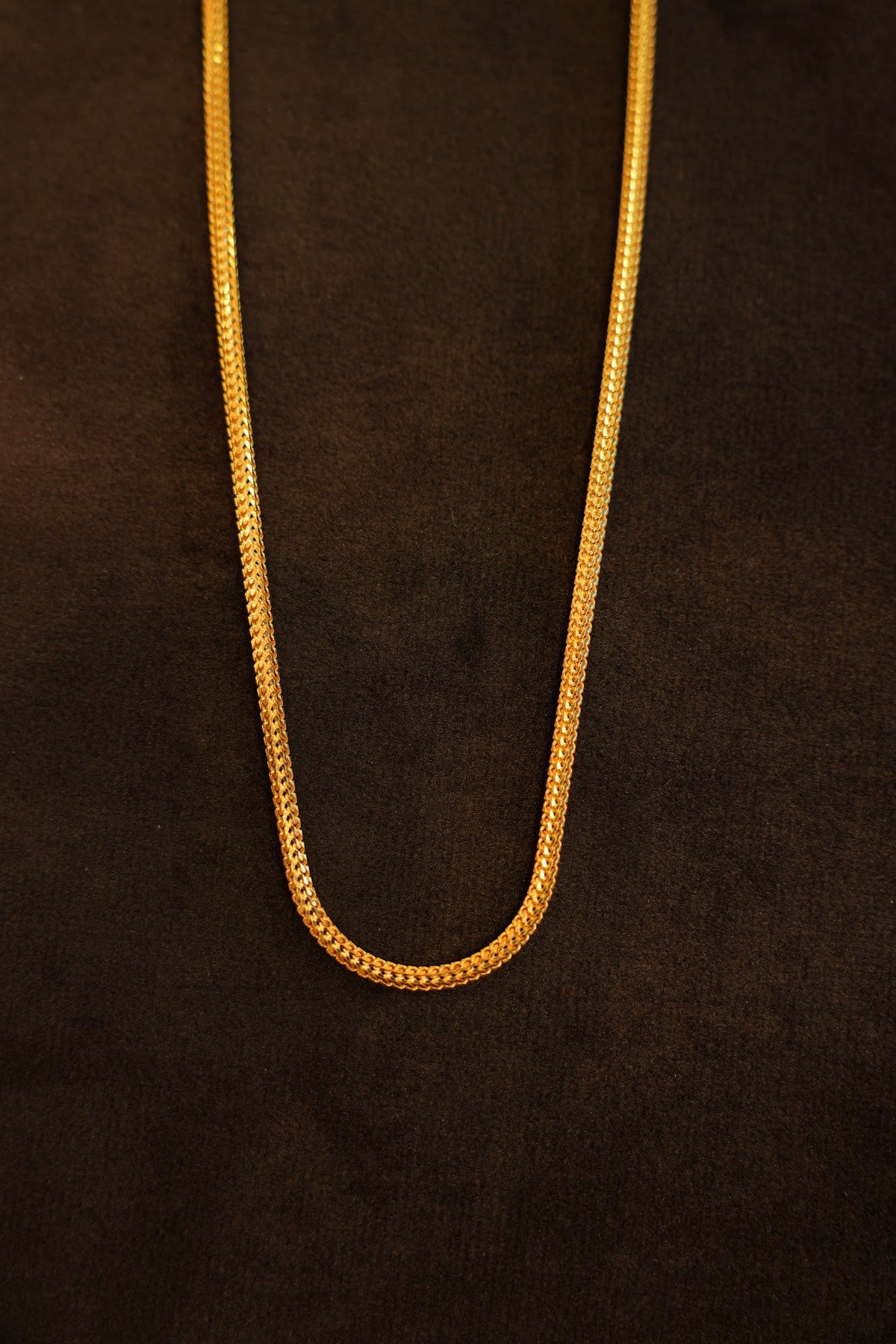 22K Gold Thin Foxtail Chain
