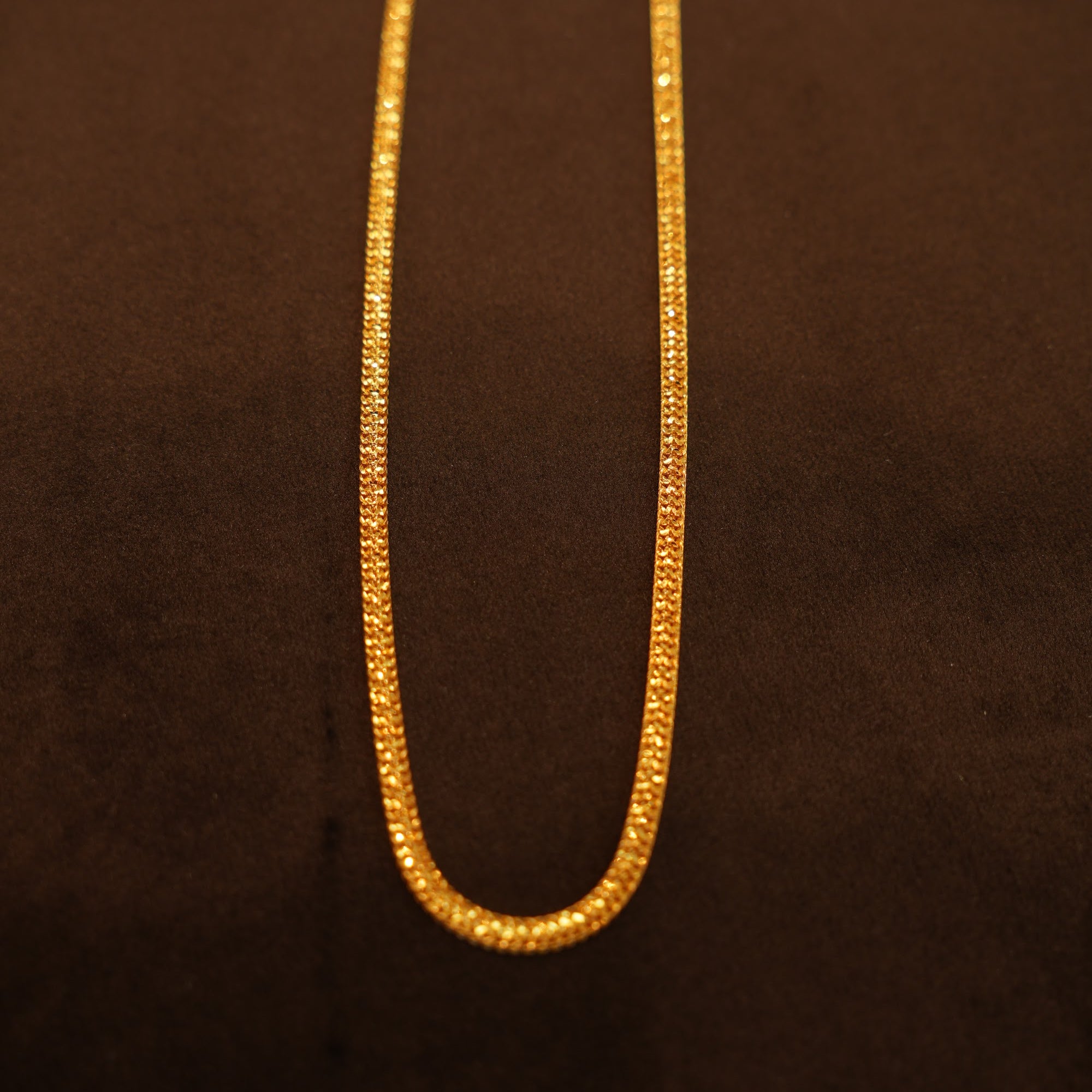 22K Gold Sparkle Rope Chain