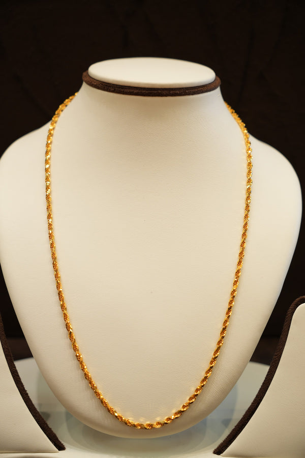 22K Gold Rope Chain