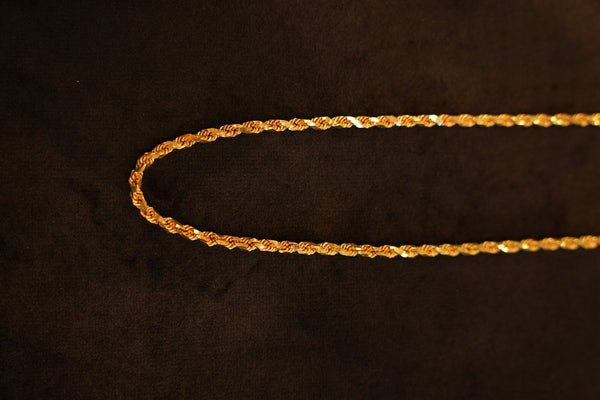22K Gold Rope Chain