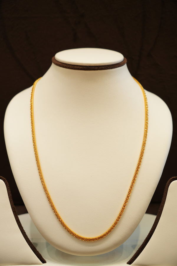 22K Gold Sparkle Rope Chain