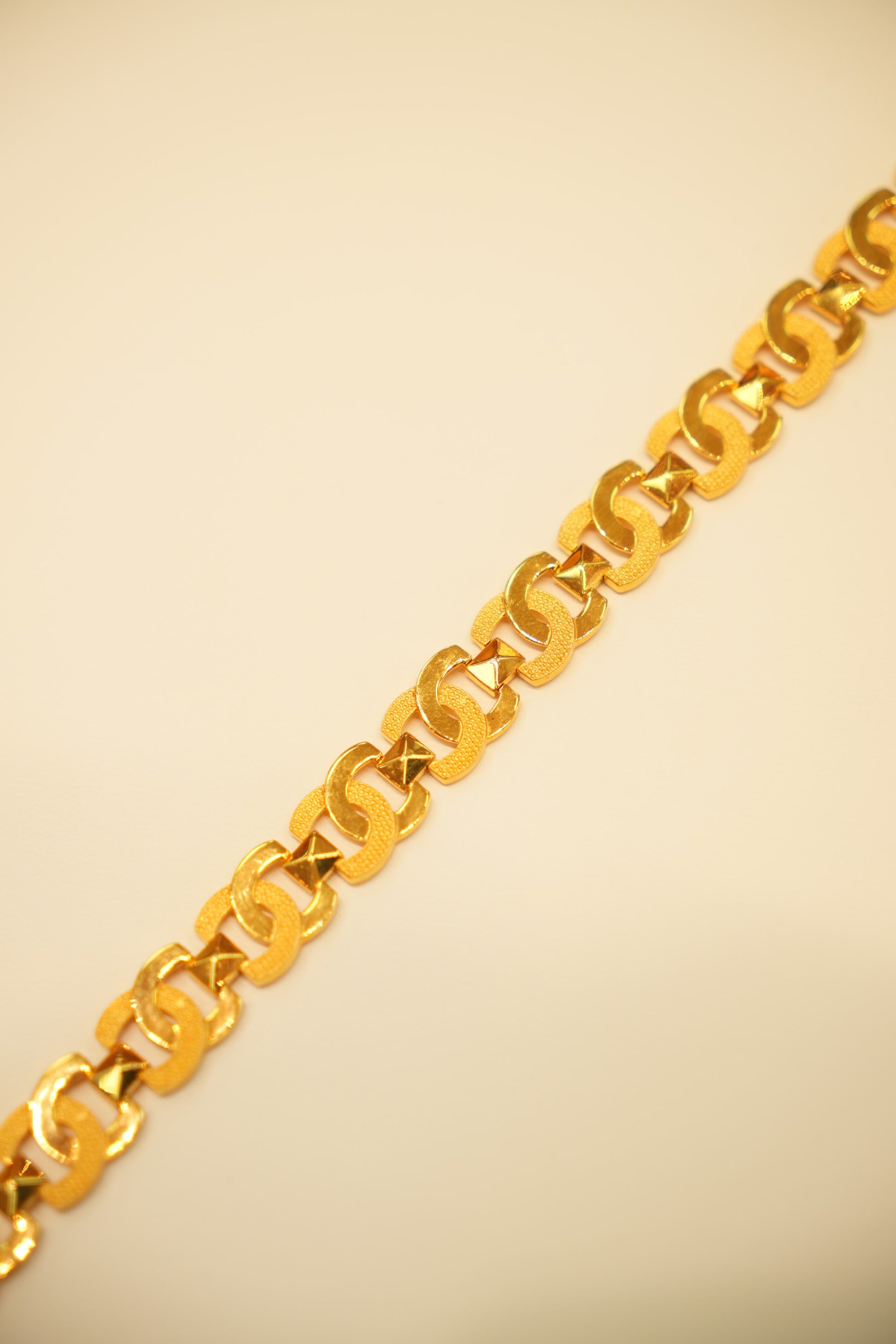 22K Gold Infinity Link Bracelet
