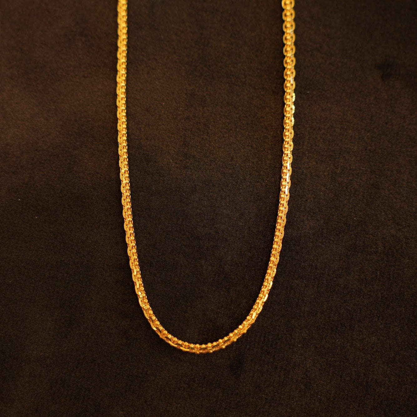 22K Gold Thin Cable Ball Chain