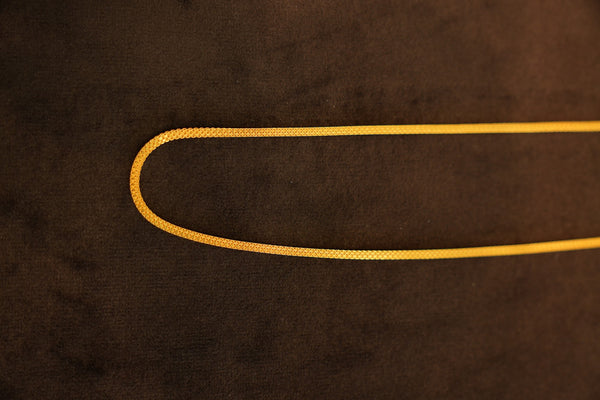 22K Gold Woven Mesh Chain