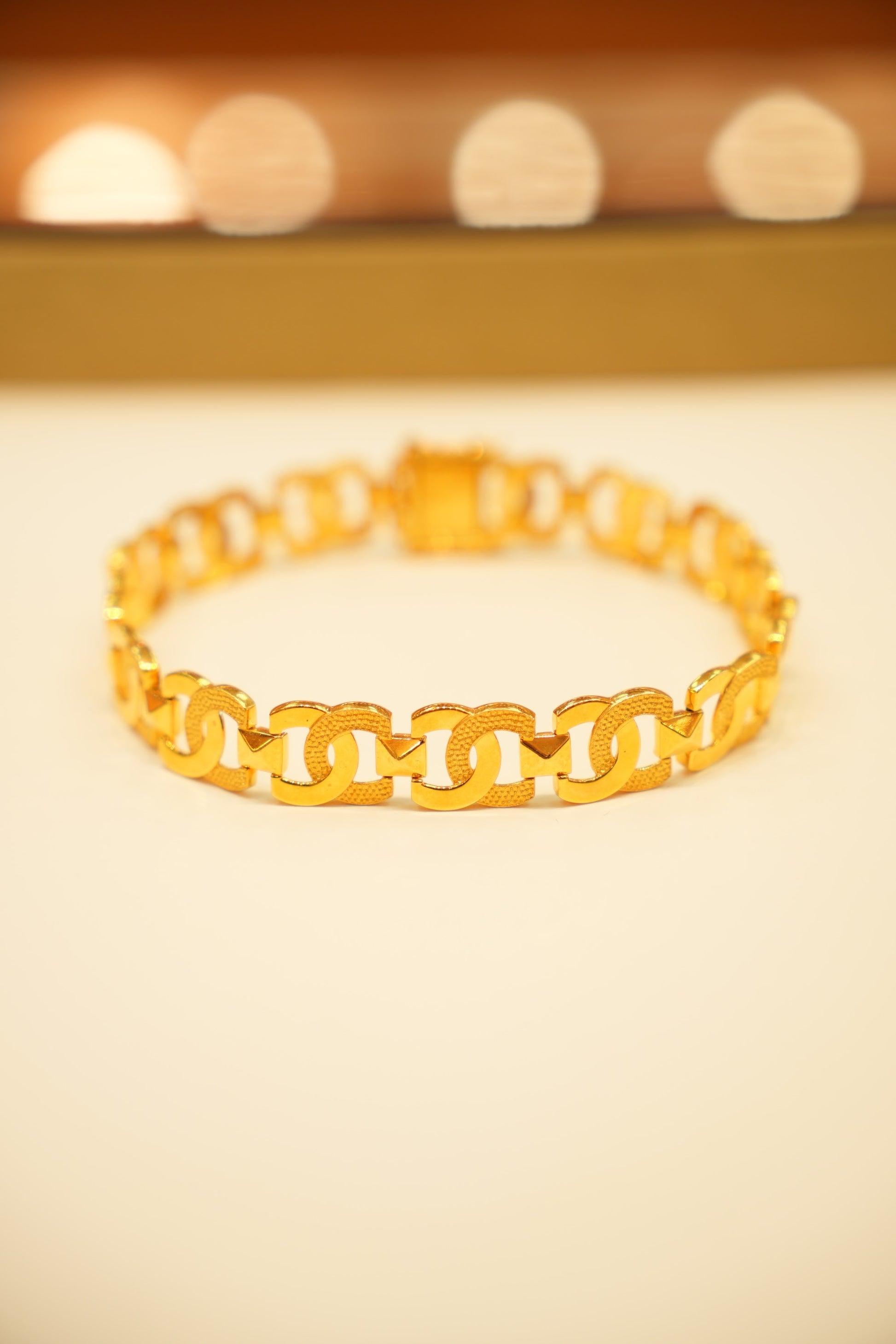 22K Gold Infinity Link Bracelet