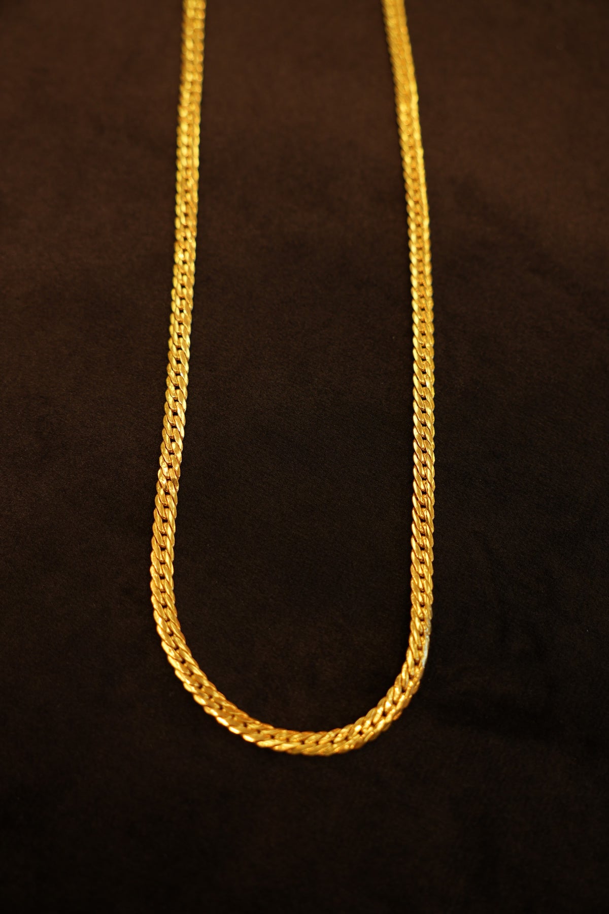 22K Gold Wheat Braid Chain