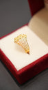 Handcrafted gold ring