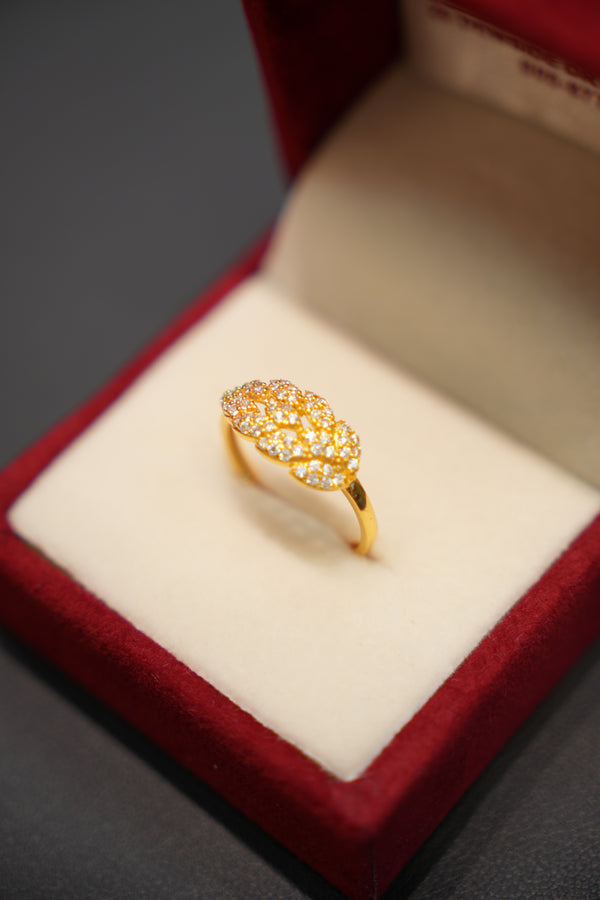 22K Gold Fashion Ladies Ring