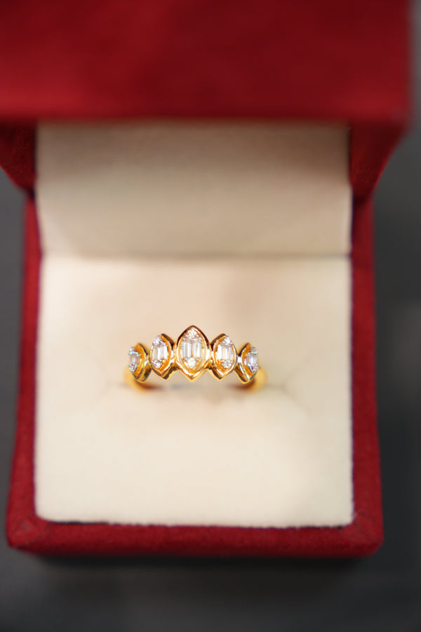 22K Gold Glam Ladies Ring