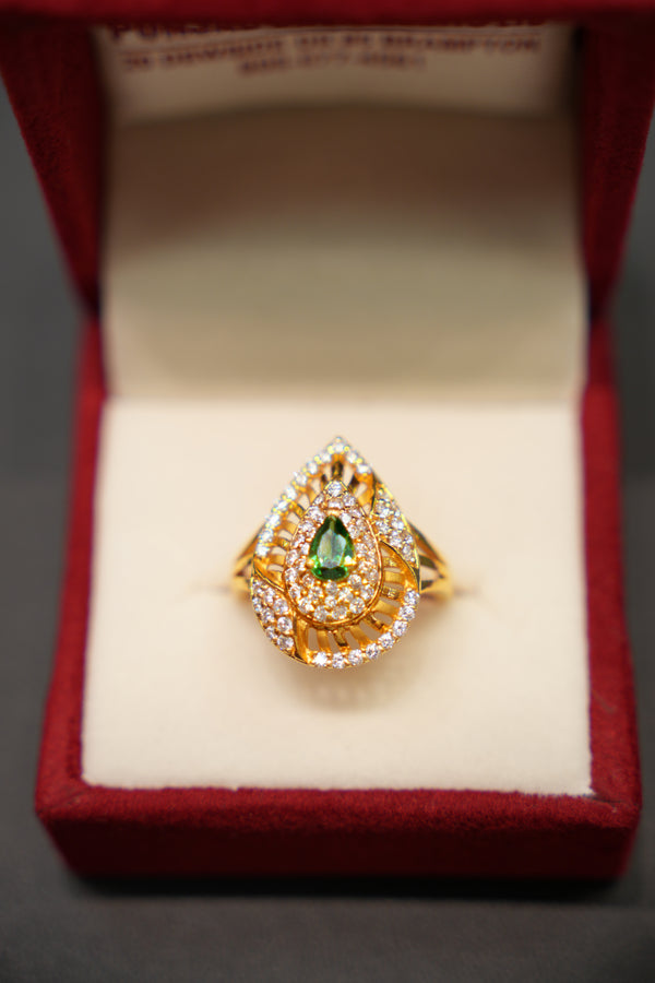 22K Gold Trendy Ladies Ring