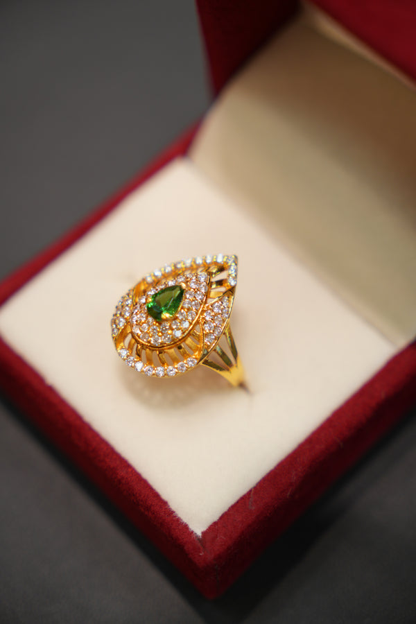 22K Gold Trendy Ladies Ring