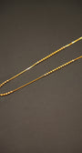 Elegant gold necklace with sparkling stones