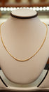  gold necklace with sparkling stones