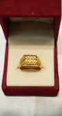 22K Gold Artistic Mens Ring