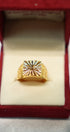 Traditional Indian style gold ladies ring