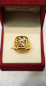 22K Gold Sleek Mens Ring