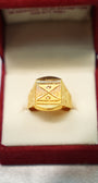 22K Gold Timeless Mens Ring