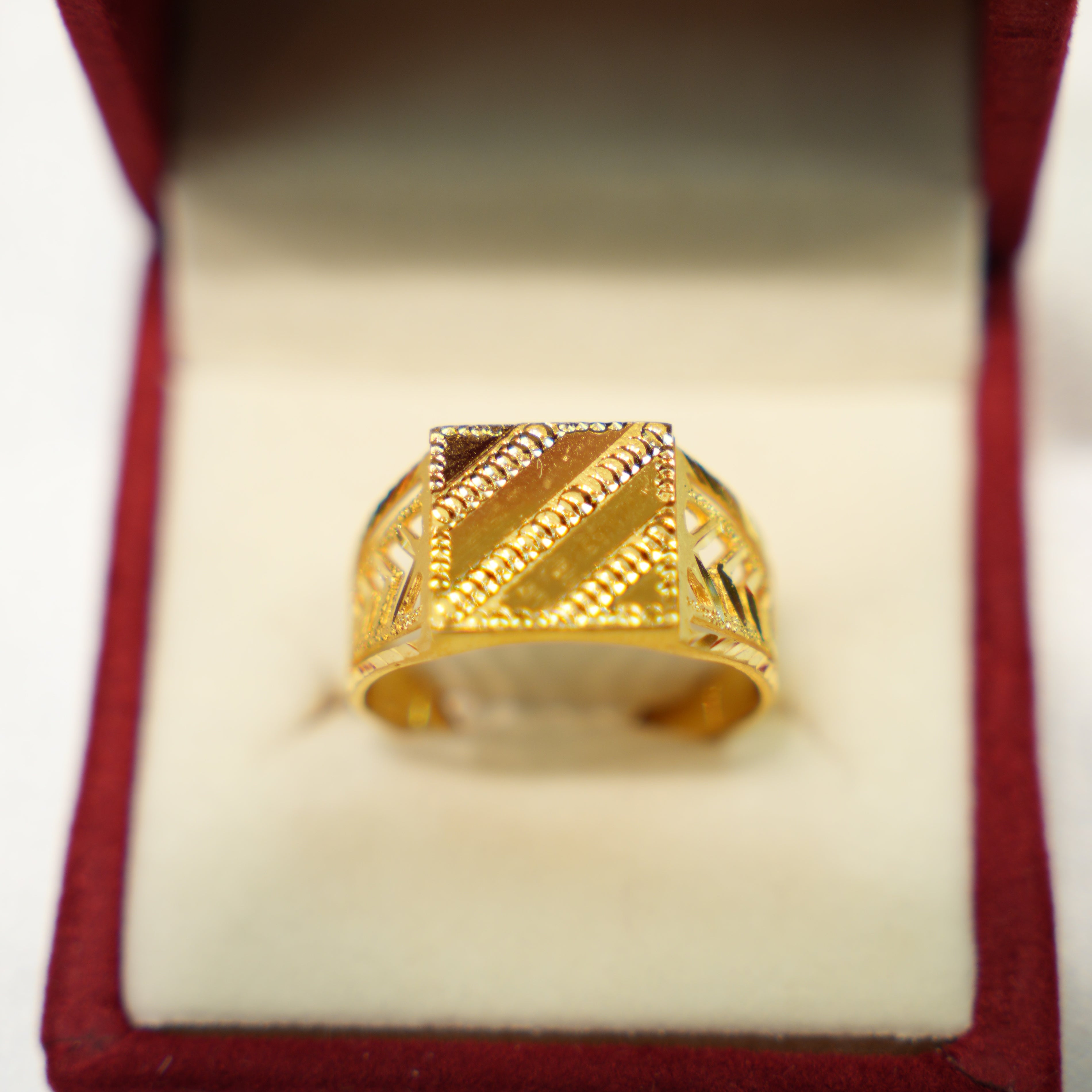 22K Gold Premium Mens Ring
