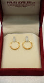 22K Gold Classic Hoop Earrings
