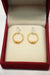 22K Gold Ladies Hoop Earrings