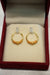 22K Gold Ladies Hoop Earrings
