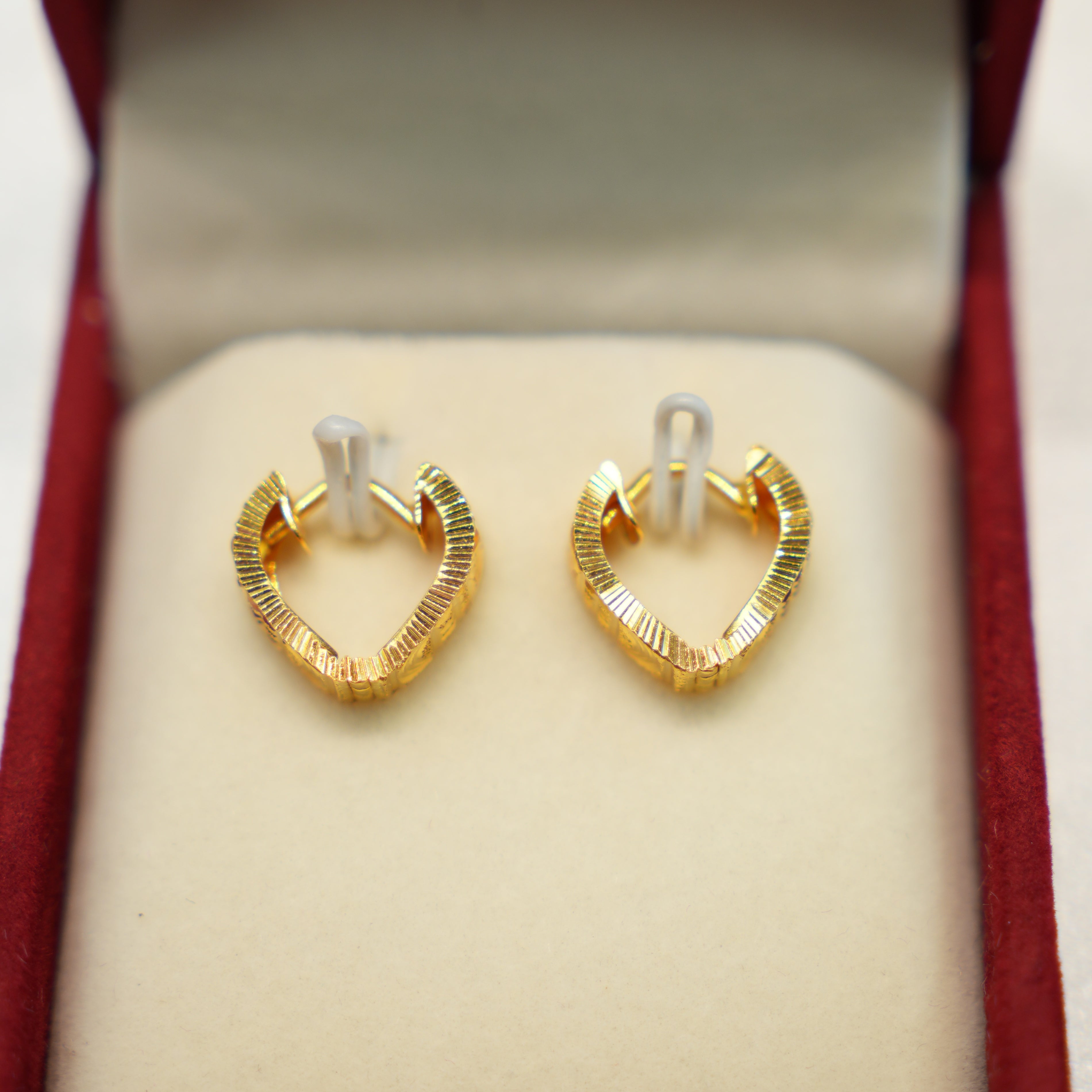22K Gold Party Wear Hoops