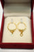22K Gold Ladies Hoop Earrings
