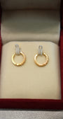 22K Gold Fashion Hoop Earrings