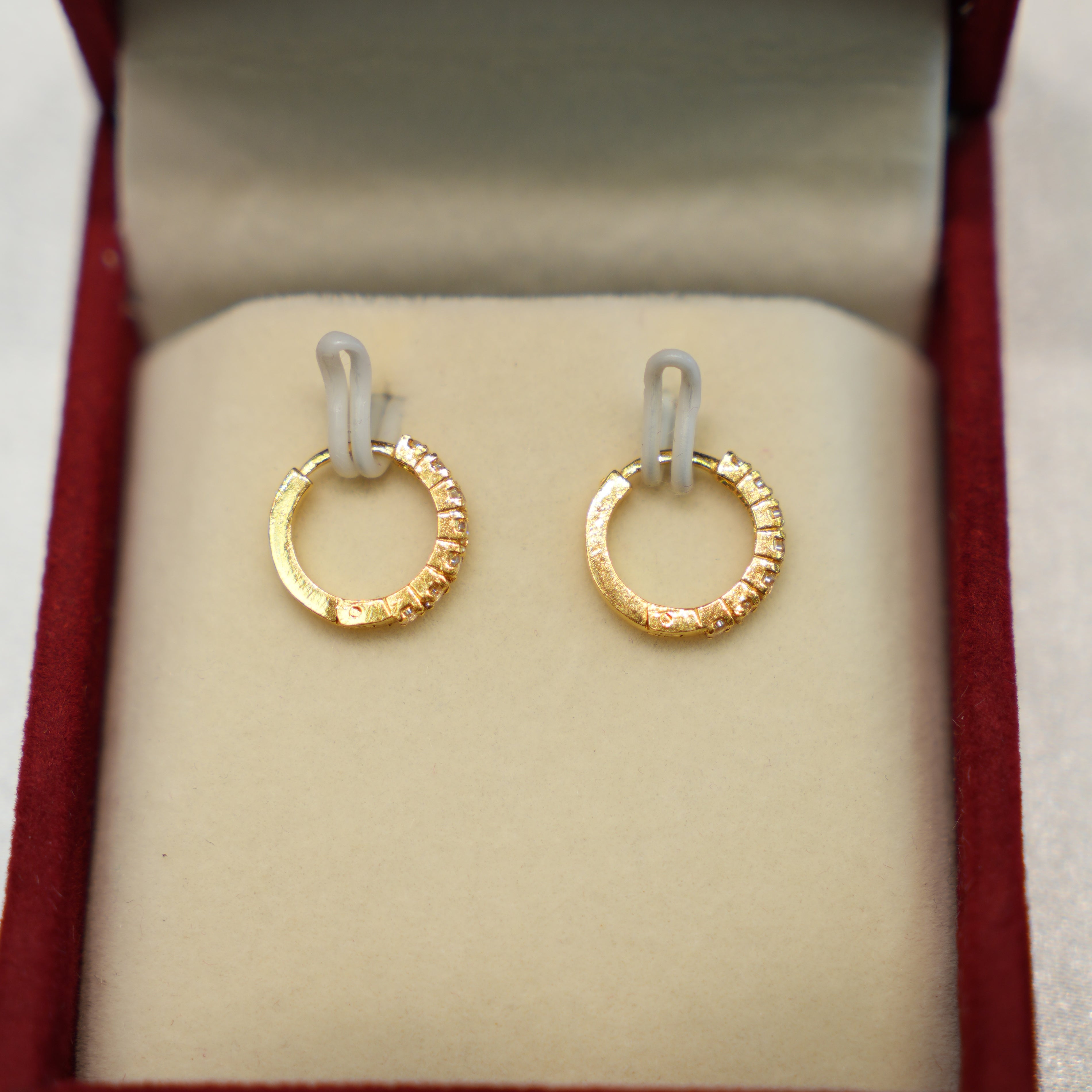 22K Gold Fashion Hoop Earrings