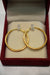 22K Gold Ladies Hoop Earrings