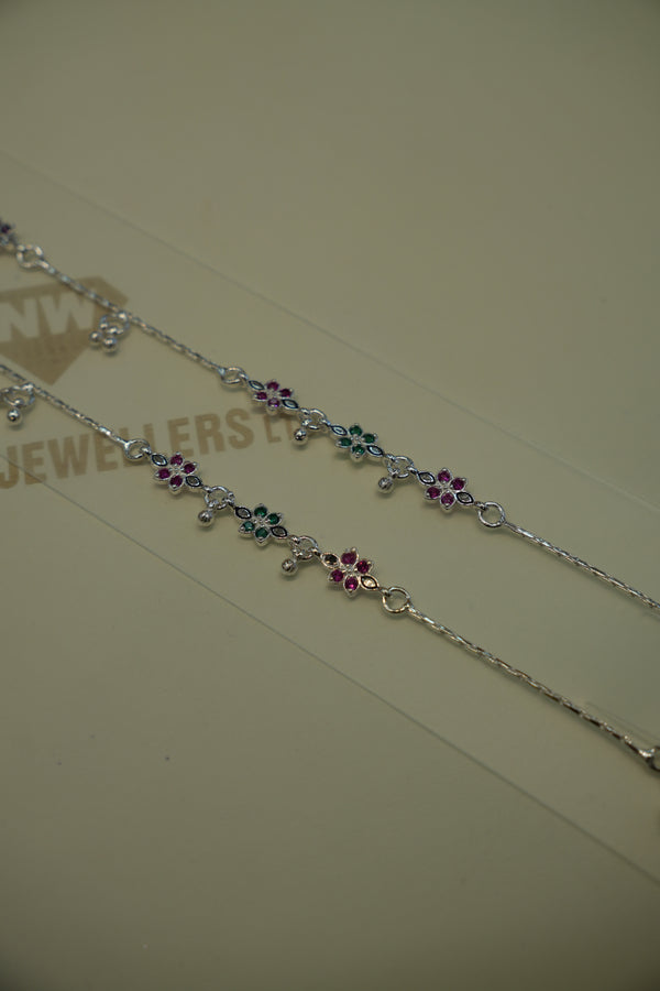 Silver Fashion Anklets