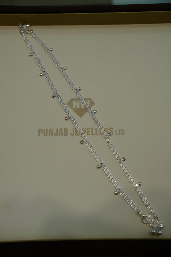 Silver Trendy Anklets