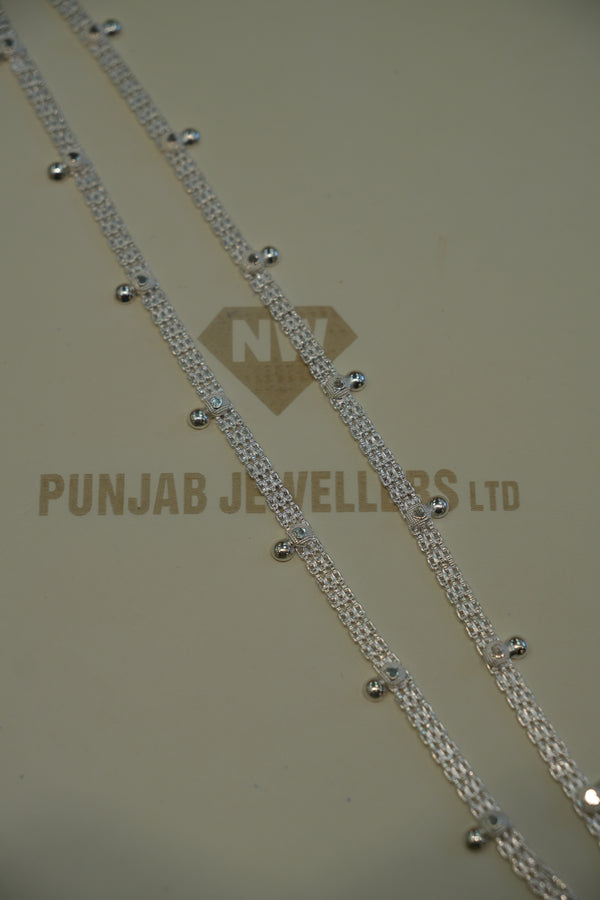 Silver Trendy Anklets