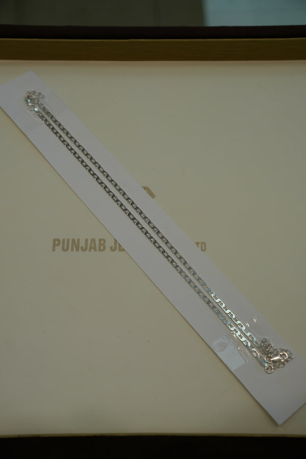 Silver Modern Anklets