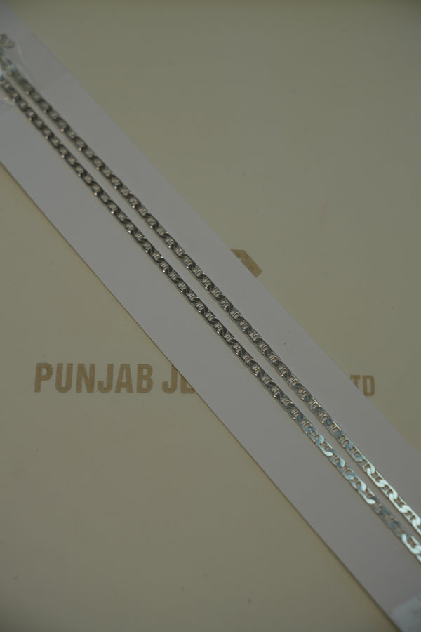 Silver Modern Anklets