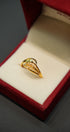 Classic 22K gold ladies ring with timeless design