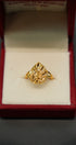 Beautiful 22K gold ring featuring classic yellow gold shine