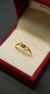 Fine gold ring crafted in pure 22 karat gold