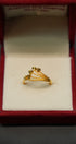 Minimalist 22K gold ring with premium finish